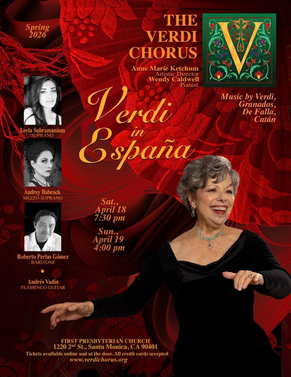 Verdi Chorus Presents Spanish-Themed Concert April 18-19