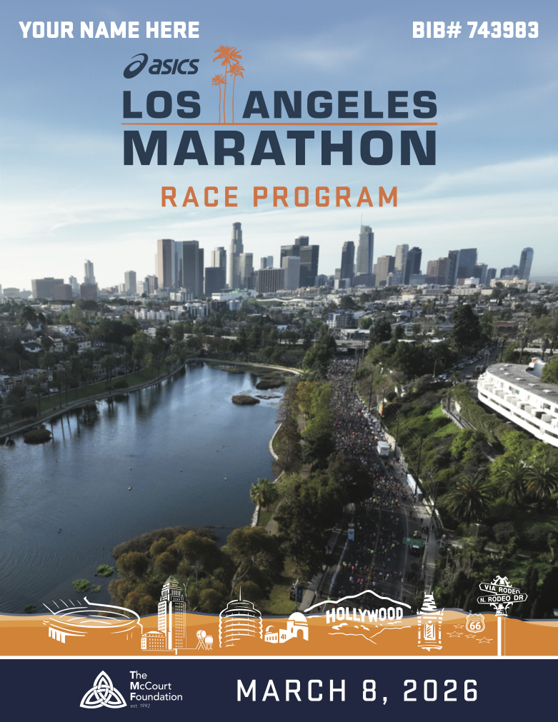 2026 ASICS LA MARATHON Race Guide Order Form