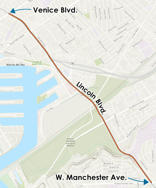 Caltrans Seeks Public Input on Lincoln Boulevard Bus Lane Extension