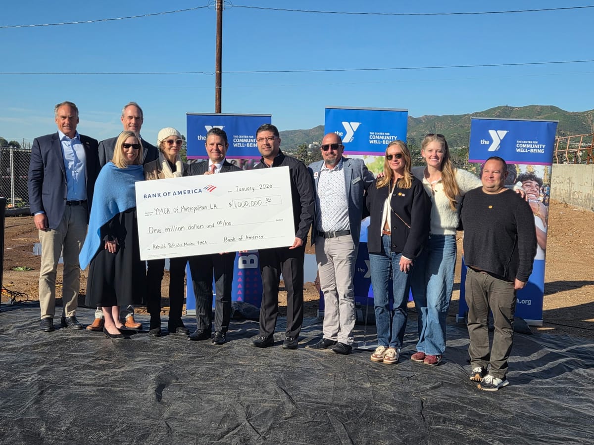 Bank of America Grants $1 Million for Pacific Palisades YMCA Reconstruction
