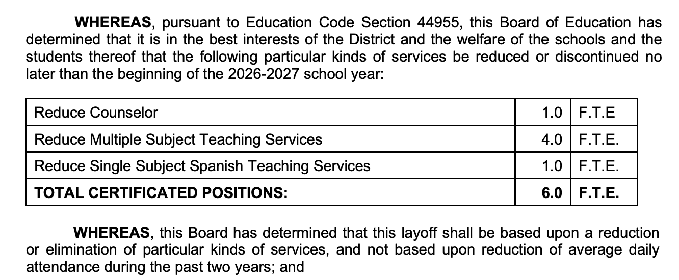 School district prepares for layoffs of janitors and reading aides