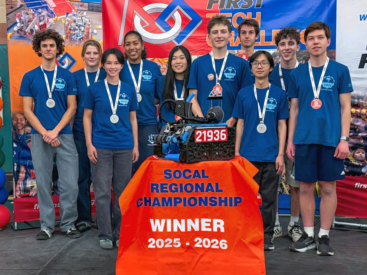 Santa Monica Teen Robotics Team Wins SoCal Regional Title, Heads to World Championship