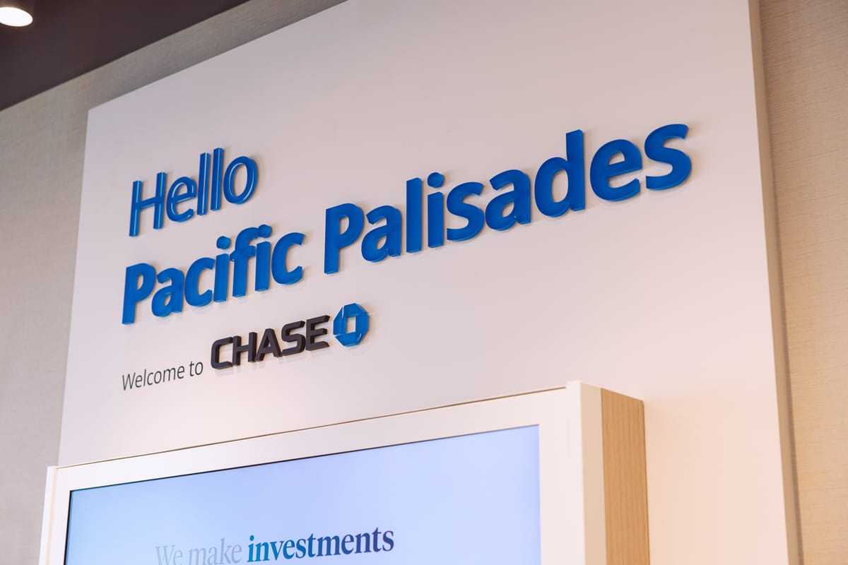 Chase Reopens Pacific Palisades Branch Nearly One Year After Wildfire