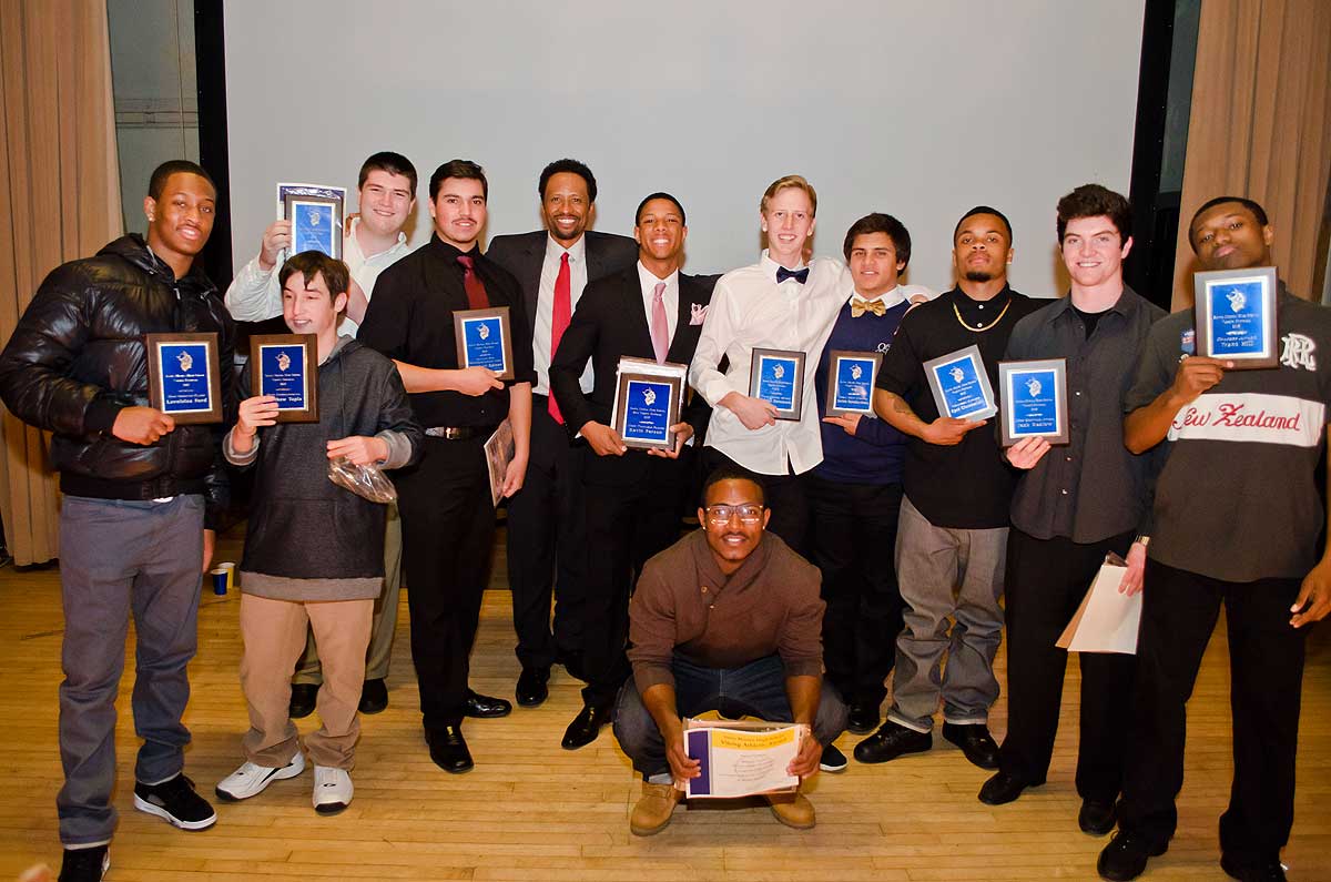 PROUD VIKINGS: The Santa Monica High School football team held their annual banquet friday night at the Santa Monica Bay Woman's Club. (Paul Alvarez Jr. editor@www.smdp.com)