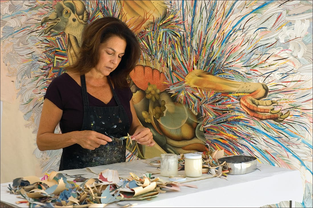 Miriam Wosk at work.