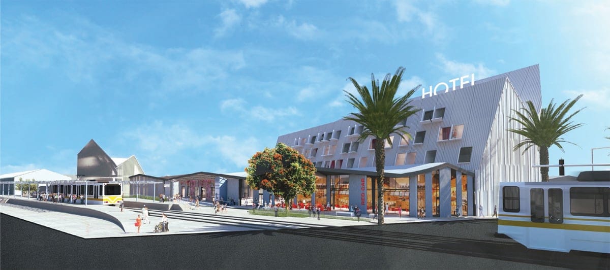 One of the proposed designs for Bergamot Station