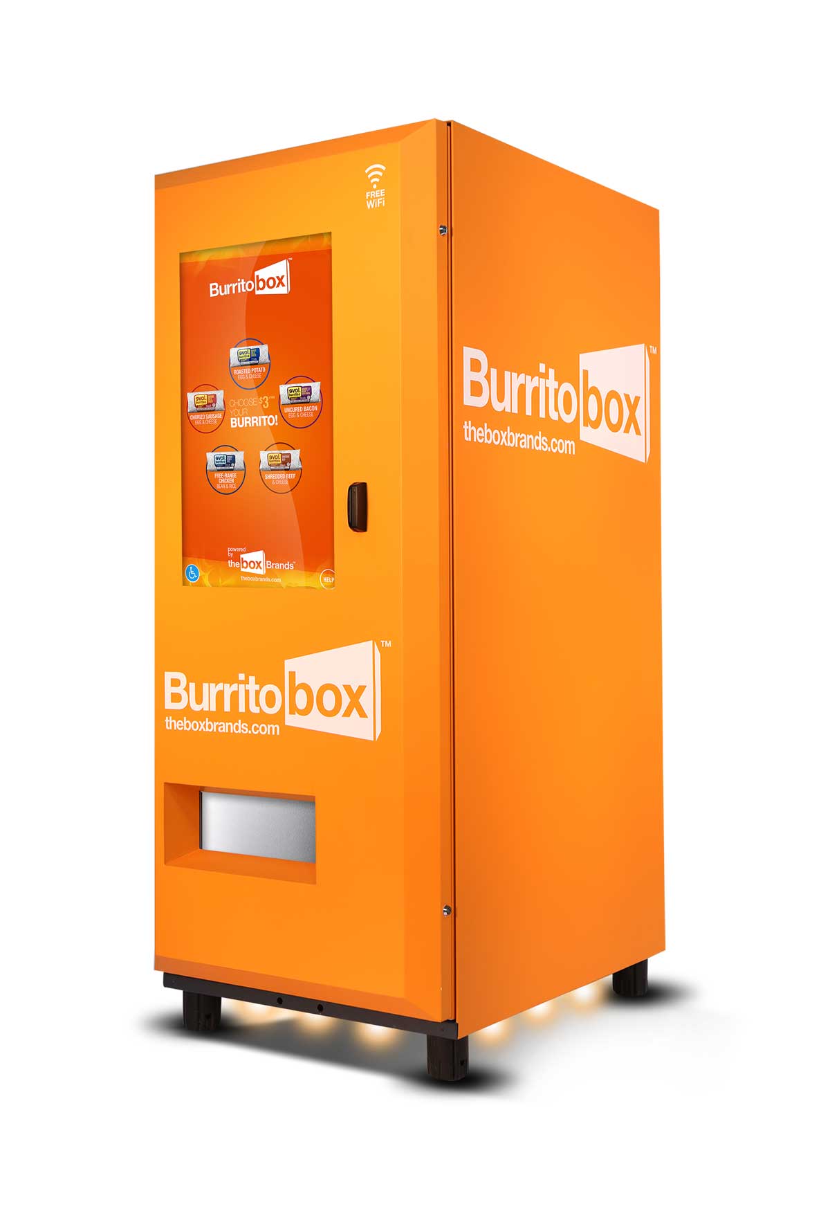 The world's first burrito kiosks have hit Southern California. Two are located along Santa Monica Boulevard, one in Century City and the other in West Hollywood. (Photo courtesy http://tastetheburritobox.com/)