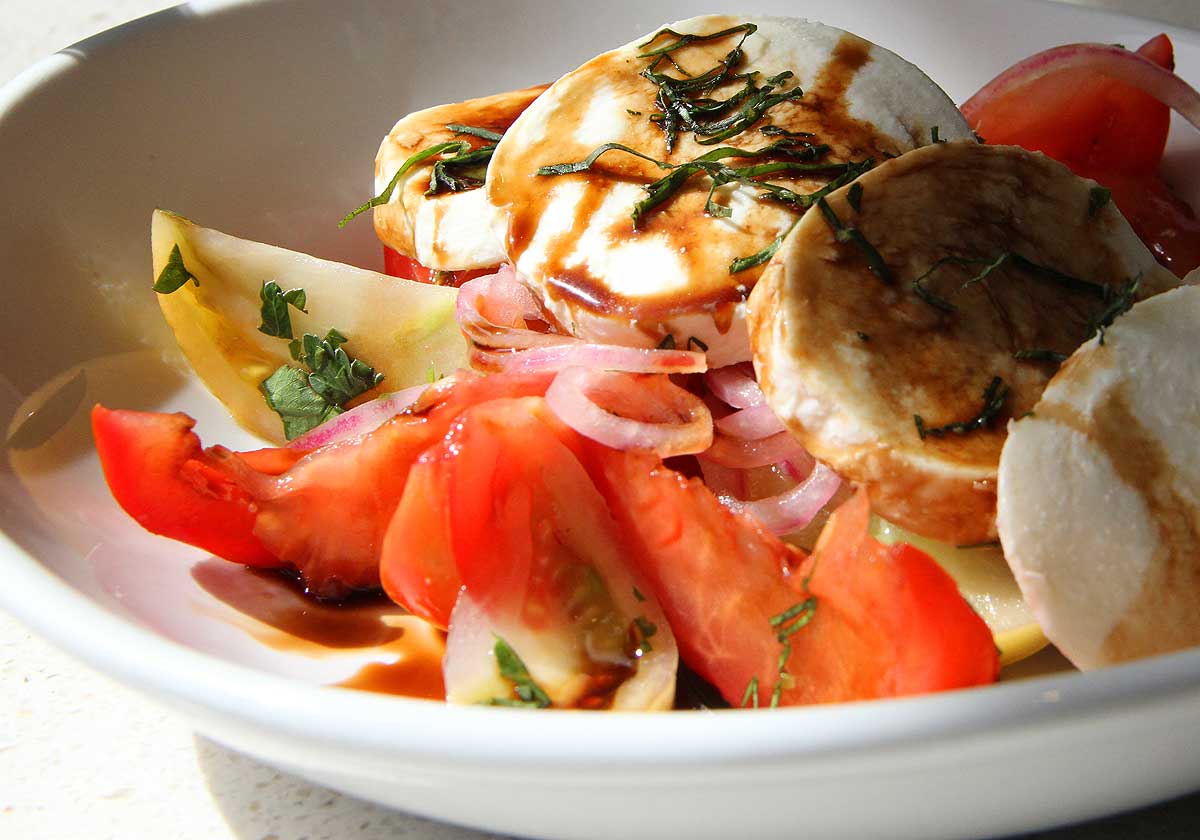SO TASTY: Among The Counter's new menu items is this tomato salad. (Kevin Herrera kevinh@www.smdp.com)
