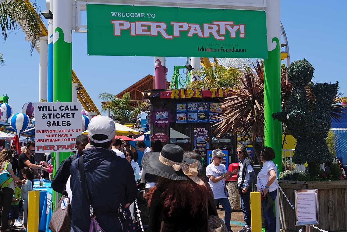 FUN DAY: The Education Foundation raised roughly $110K during the Pier Party on Sunday. (Morgan Genser editor@www.smdp.com)