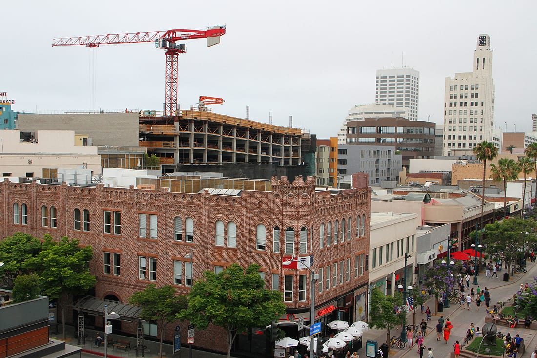 The Downtown Santa Monica skyline is in for changes once a new plan to guide development in the area is adopted by the City Council. (Photo by Daniel Archuleta)