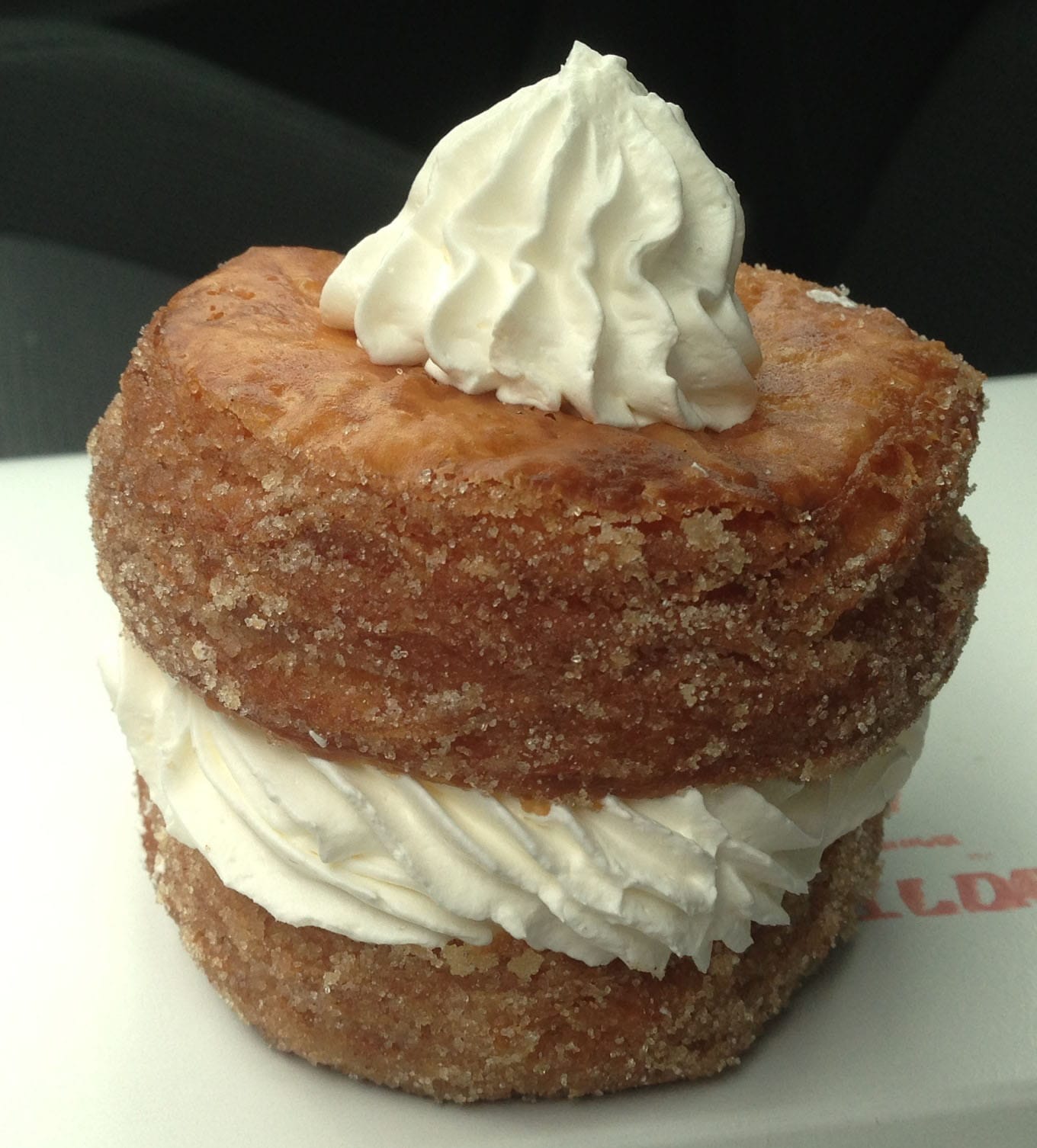DK's Donuts on Santa Monica Boulevard serves various types of Cronuts, including one with cinnamon and sugar with a cream filling. (Michael Ryan michael@www.smdp.com)