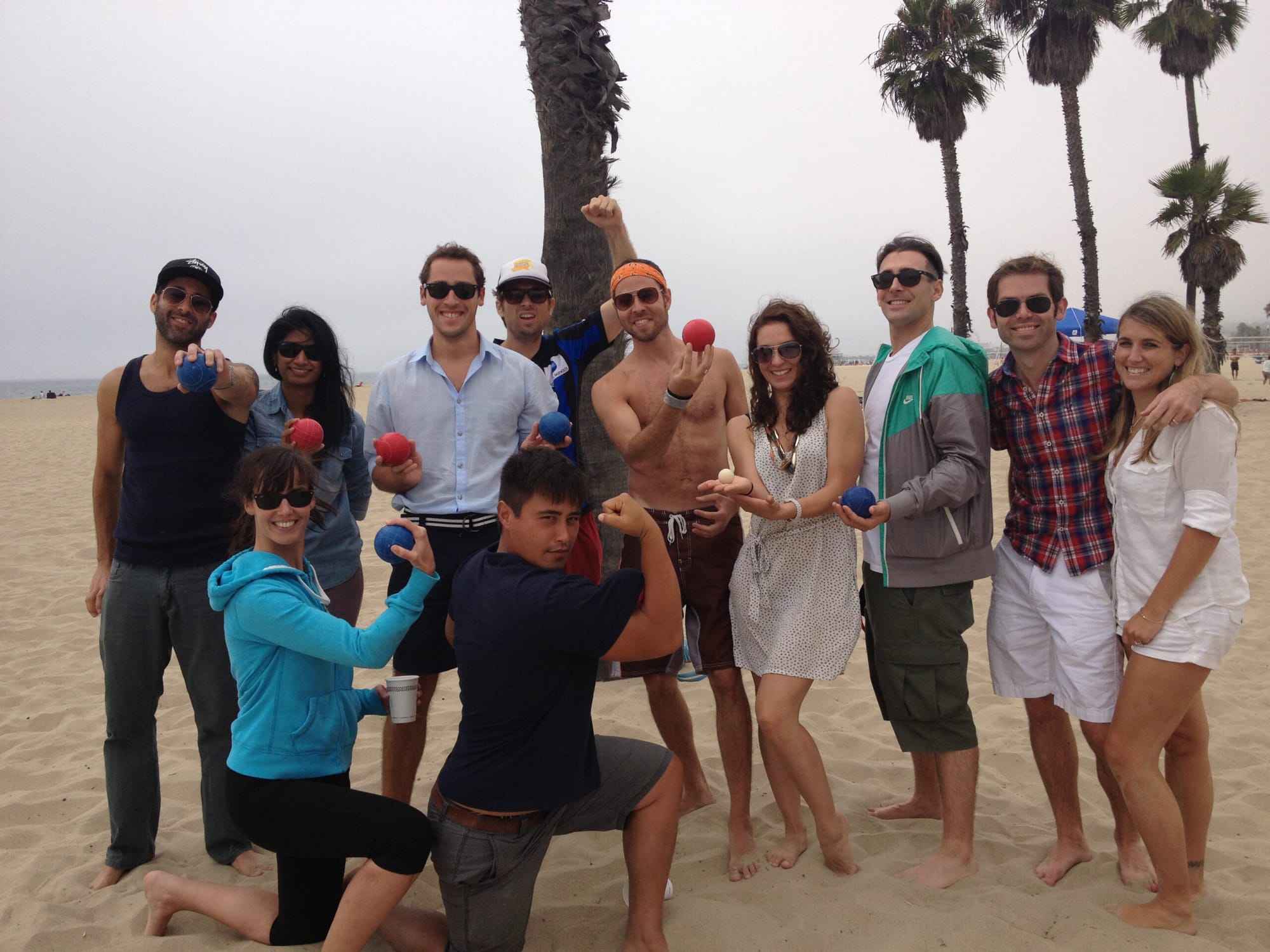 Participants in a recent bocce ball tournament organized by the Santa Monica Sports Club, which brings weekend warriors together to raise money for charities. The Santa Monica Boys and Girls Clubs was a recent beneficiary. (Photo courtesy Blake Dirickson)