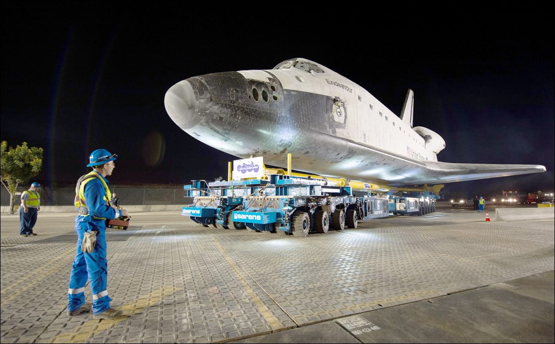 Endeavour begins its trip to California Science Center on Friday.