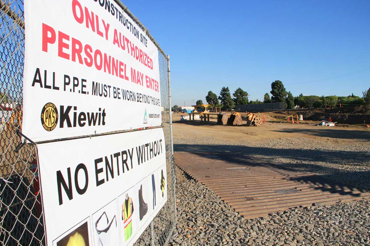 Work continues for the Expo Light Rail Line (Daniel Archuleta daniela@www.smdp.com)