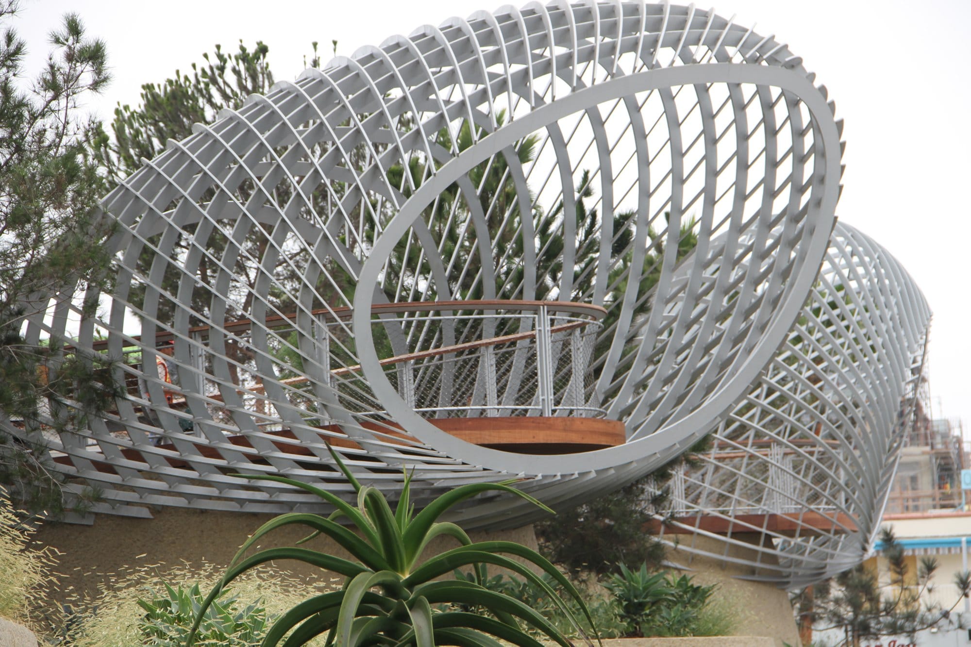 Imagine watching the sun set over the Pacific from one of these two observations decks along Ocean Avenue.